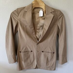 Vintage RANCHO DELUXE by GRAIS Men's Faux Suede Western Jacket‎ Blazer 40Long